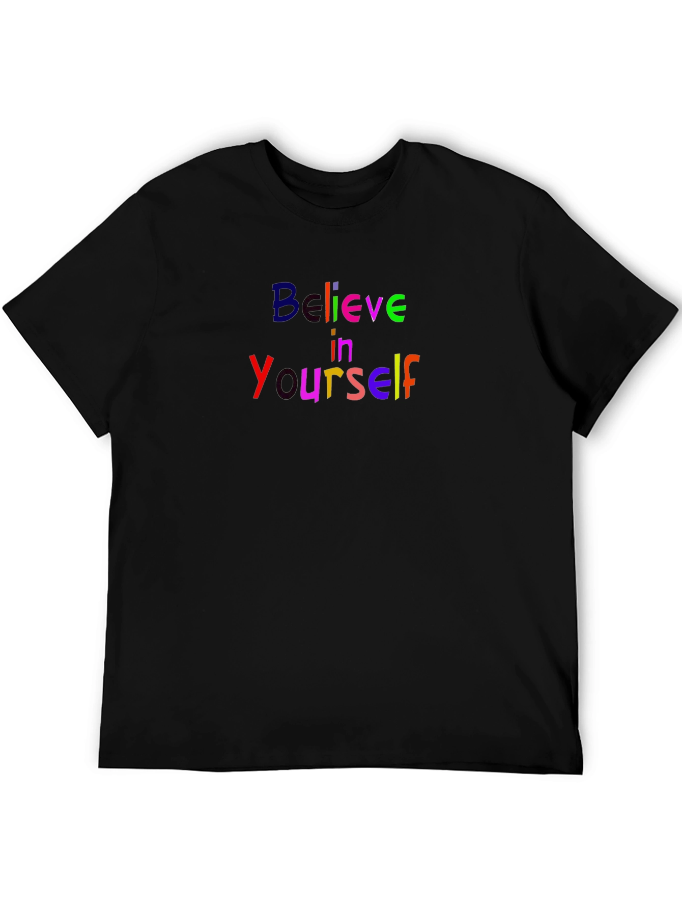 Believe In Yourself Black Tee