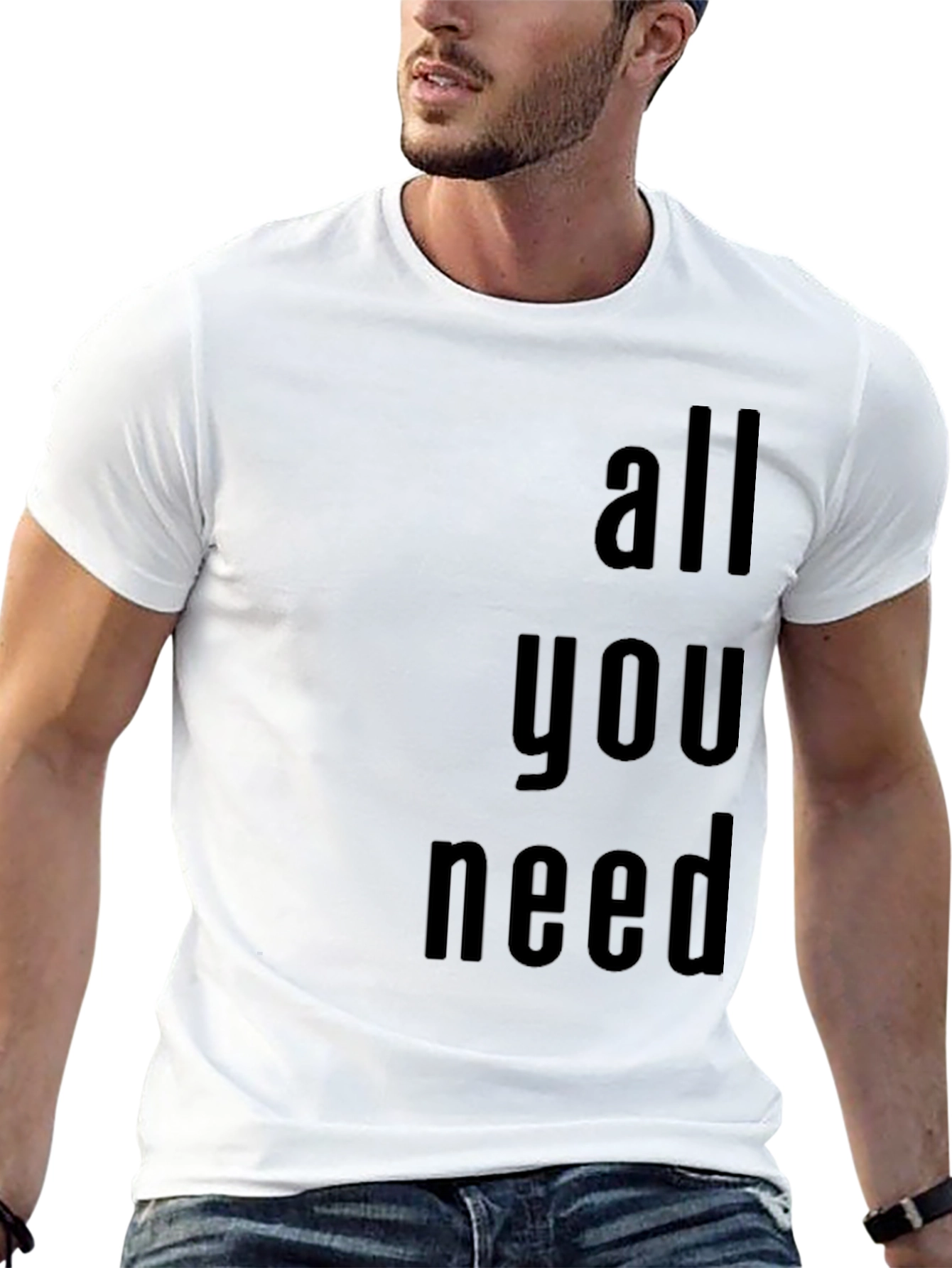 All You Need Graphic Tee - Black