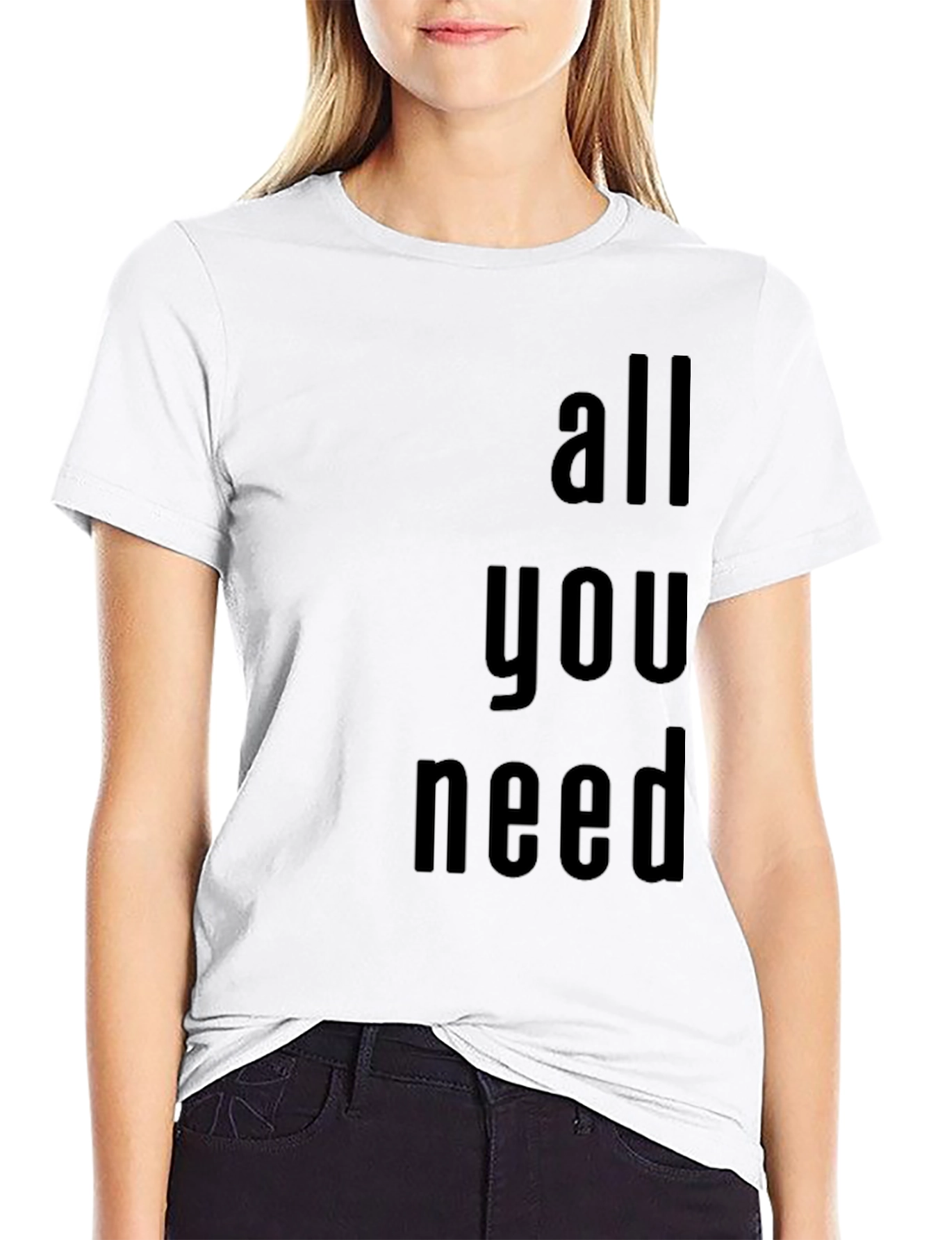 All You Need Graphic Tee - Black