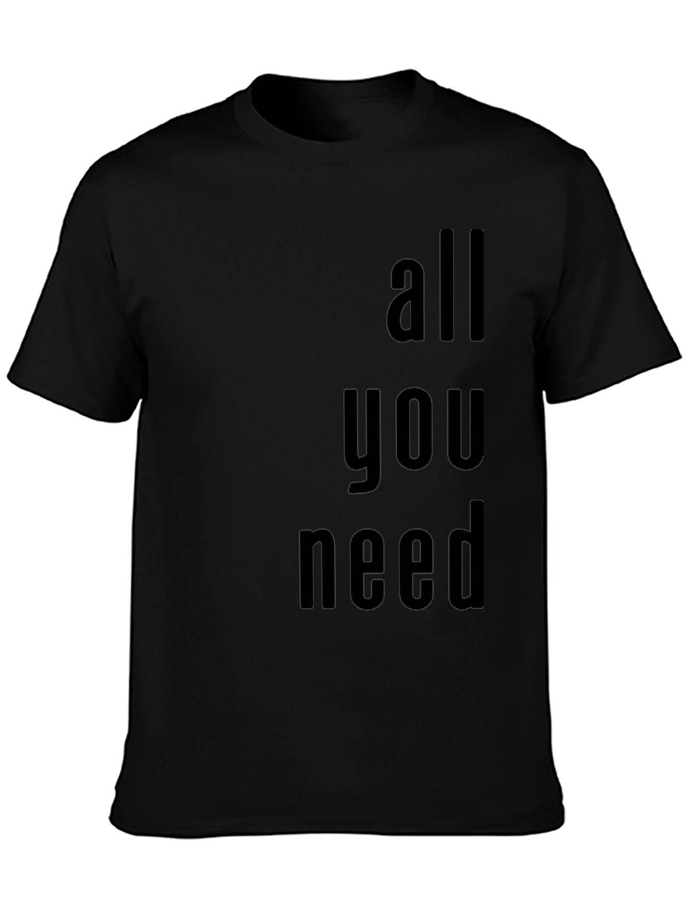 All You Need Graphic Tee - Black