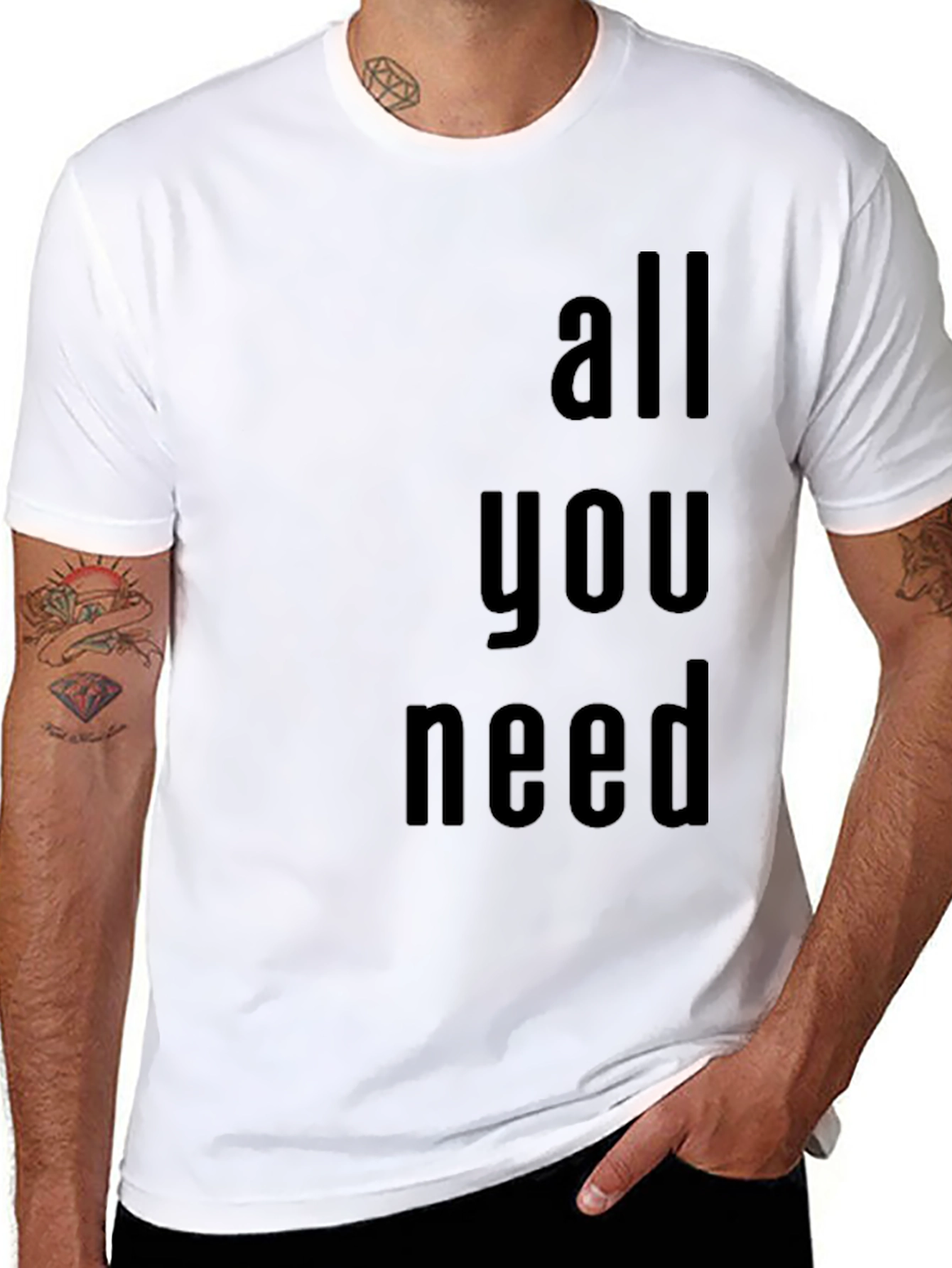 All You Need Graphic Tee - Black