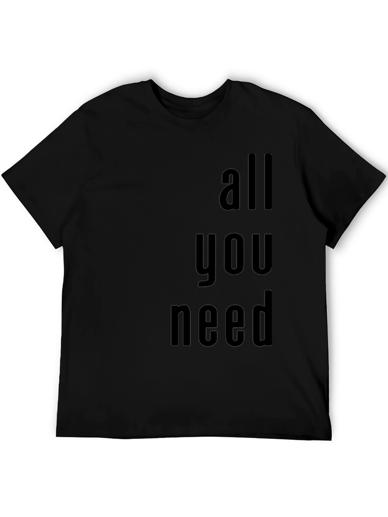 All You Need Graphic Tee - Black