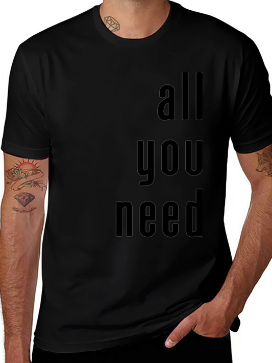All You Need Graphic Tee - Black