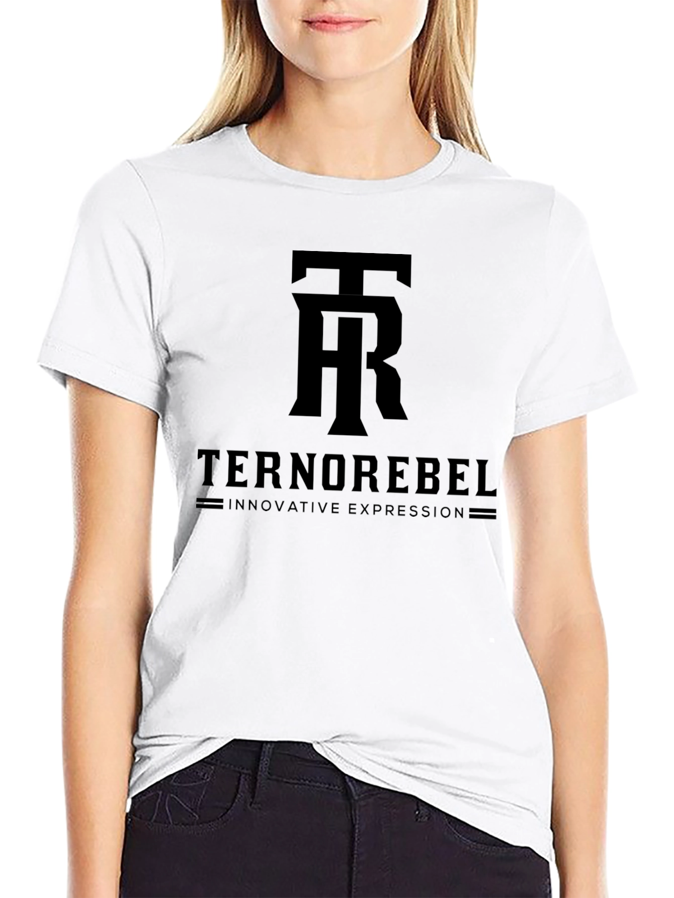 Terno Rebel Black Graphic Tee - Innovative Expression