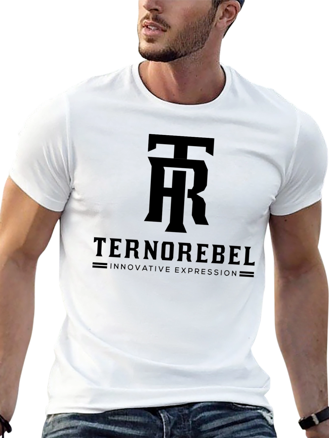 Terno Rebel Black Graphic Tee - Innovative Expression