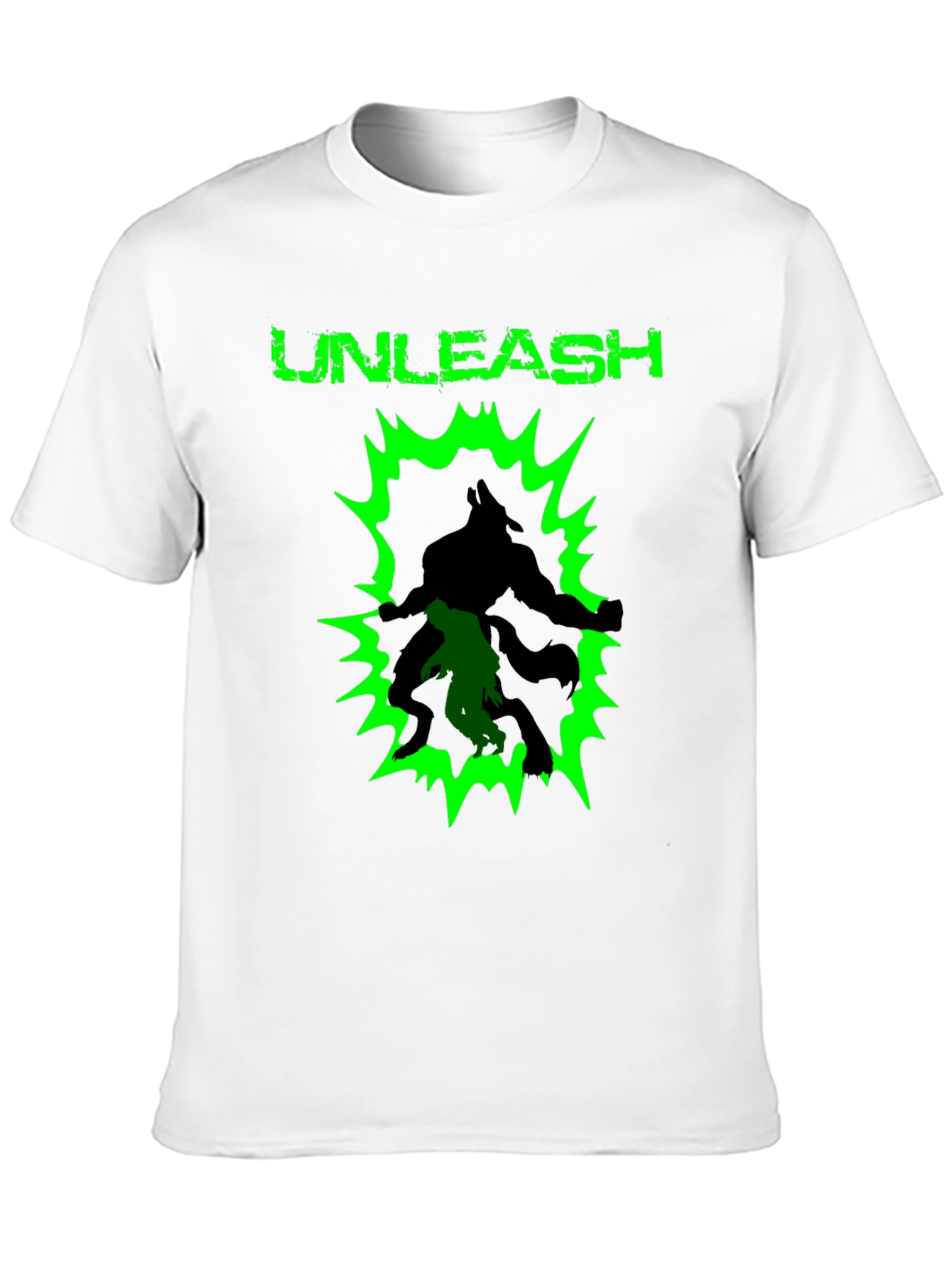 Unleash Graphic Print Black Cotton T-Shirt