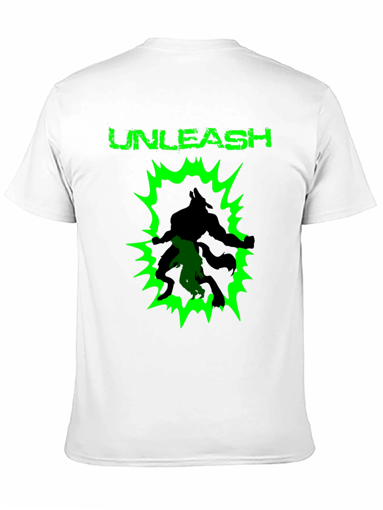 Unleash Graphic Print Black Cotton T-Shirt