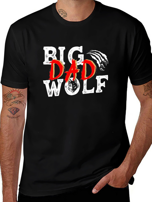 Big Dad Wolf Black Graphic Tee