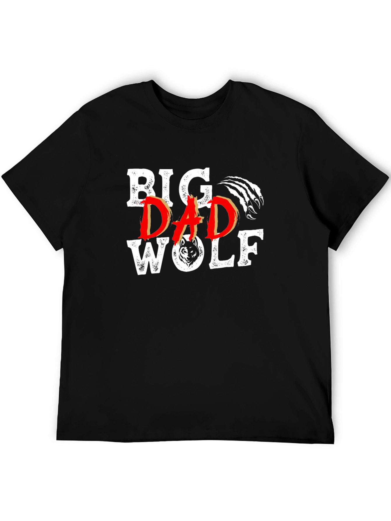 Big Dad Wolf Black Graphic Tee