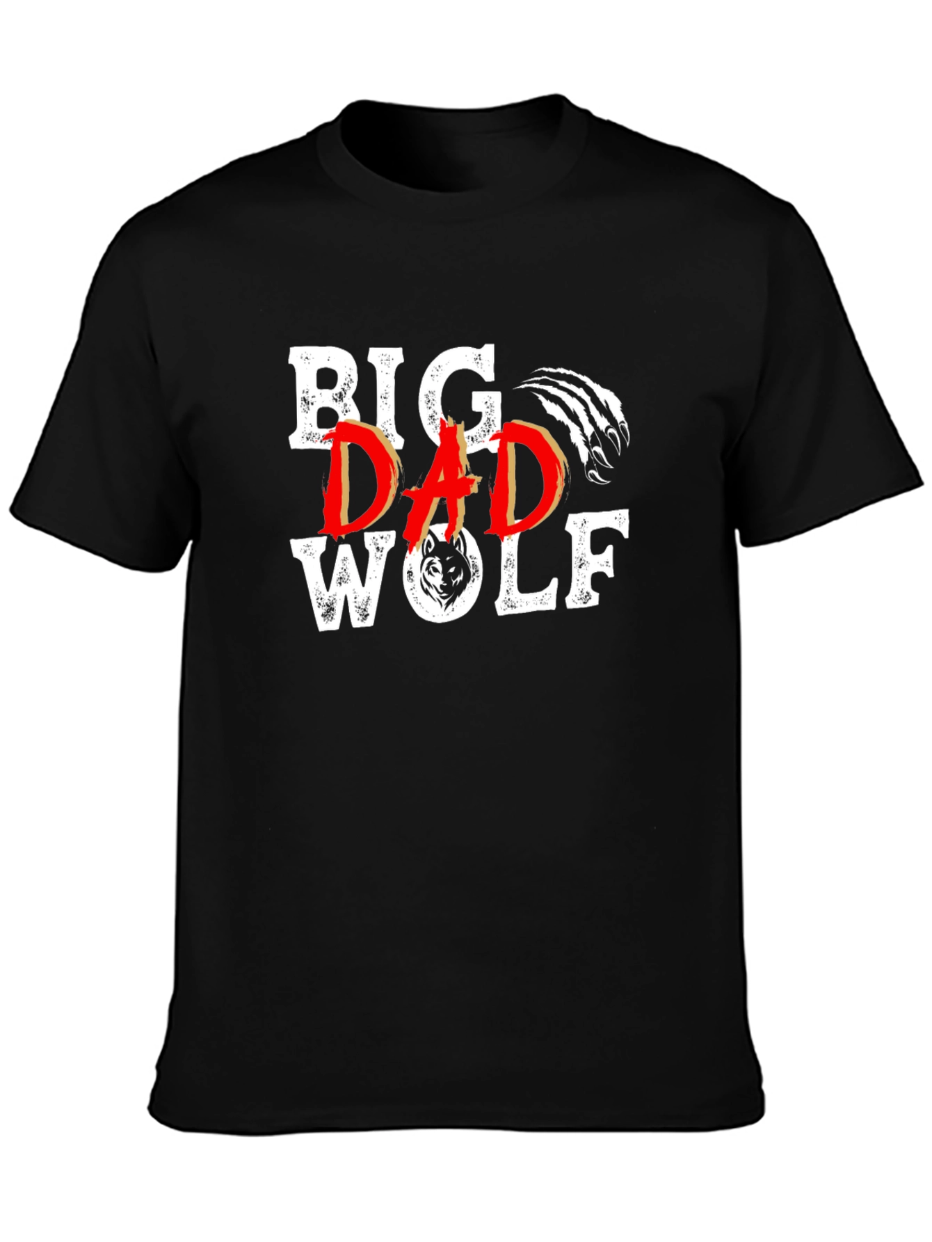 Big Dad Wolf Black Graphic Tee