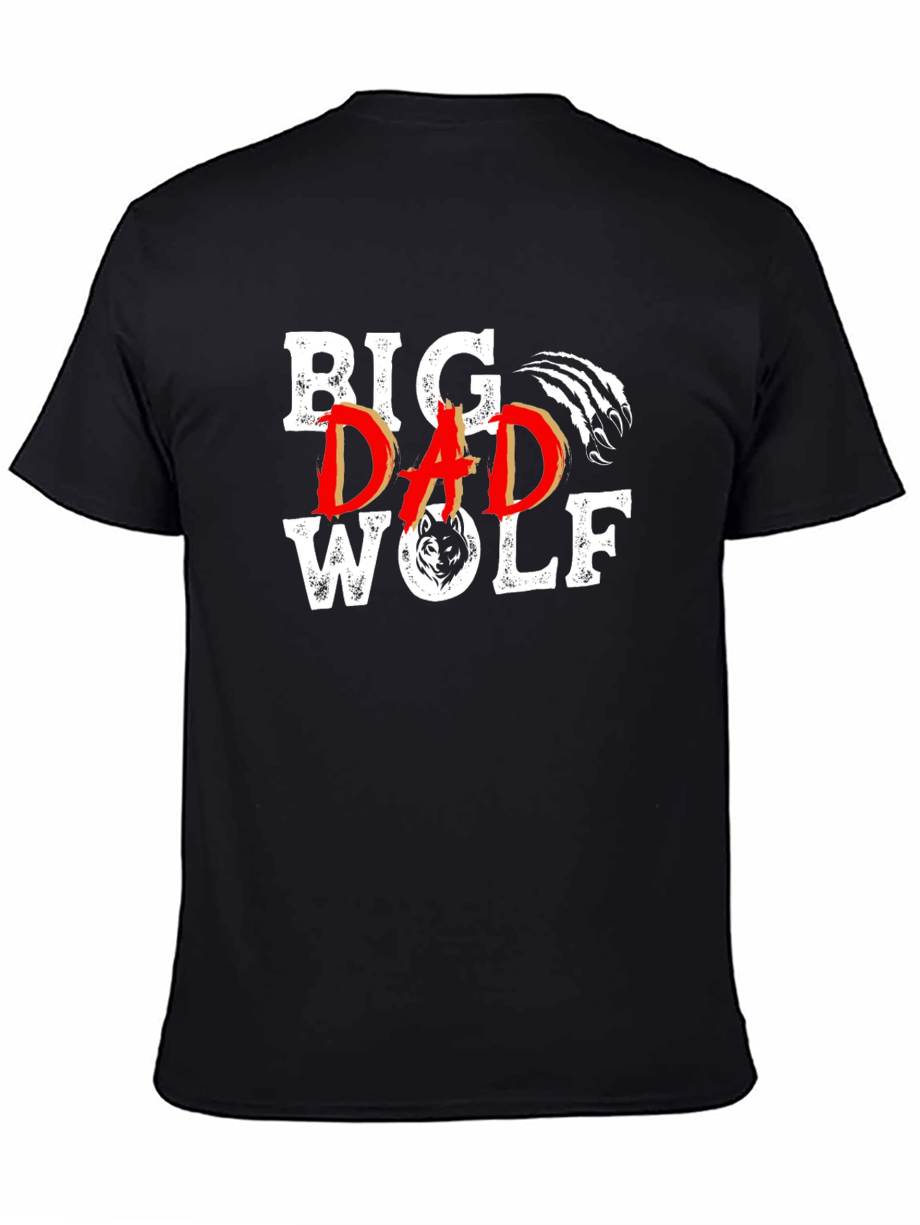 Big Dad Wolf Black Graphic Tee