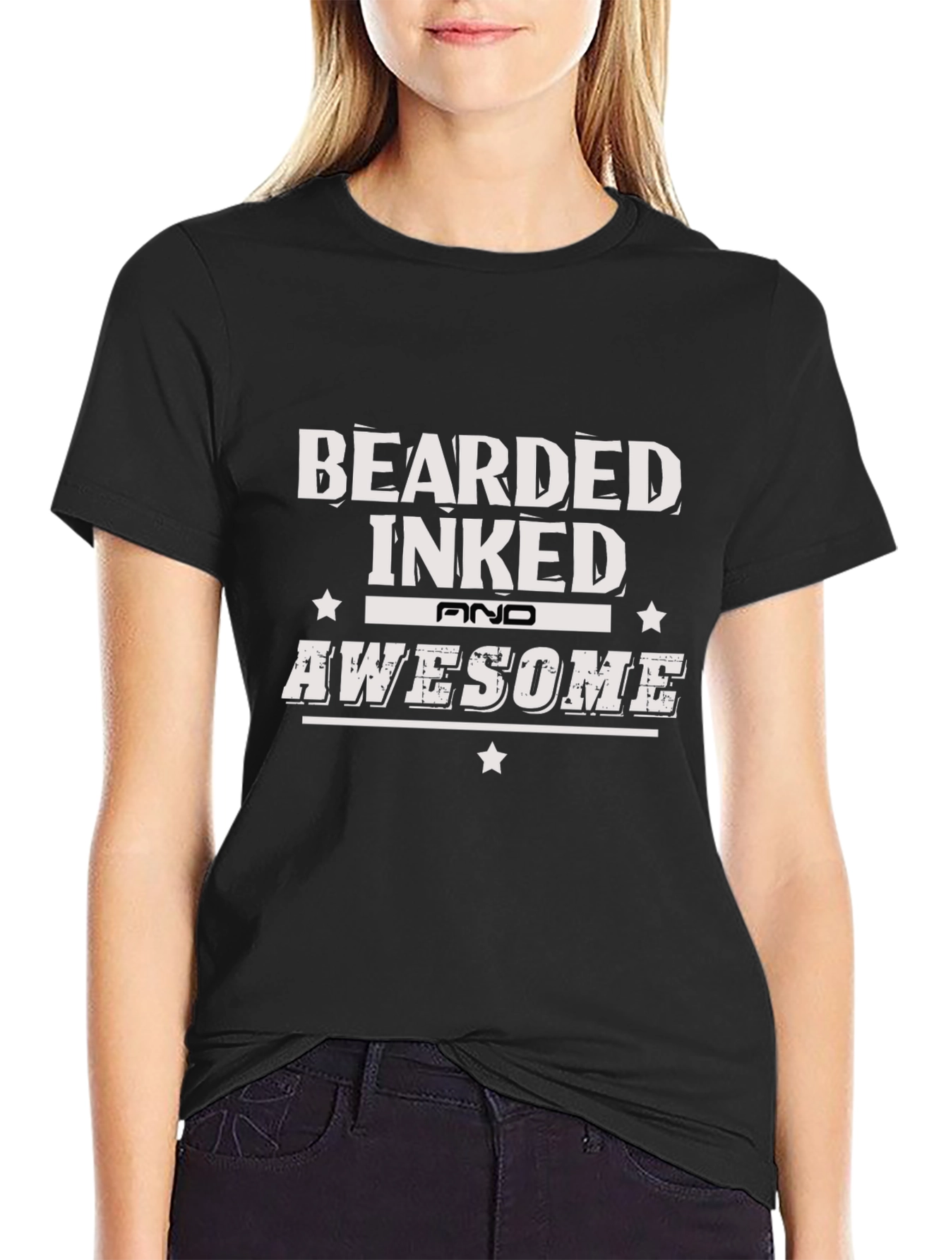 Bearded Inked Awesome Graphic T-Shirt
