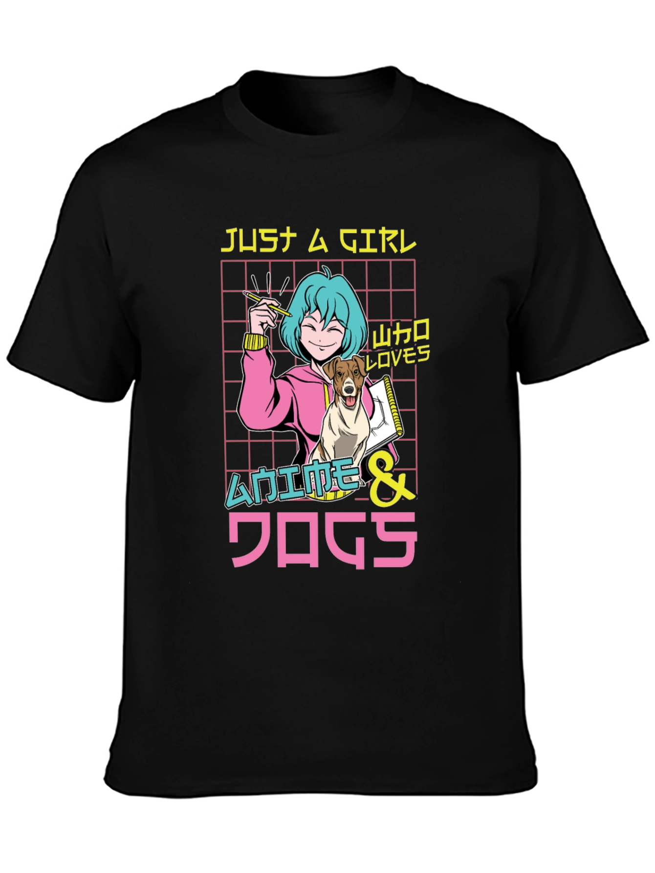 Anime & Dogs T-Shirt Just A Girl Who Loves