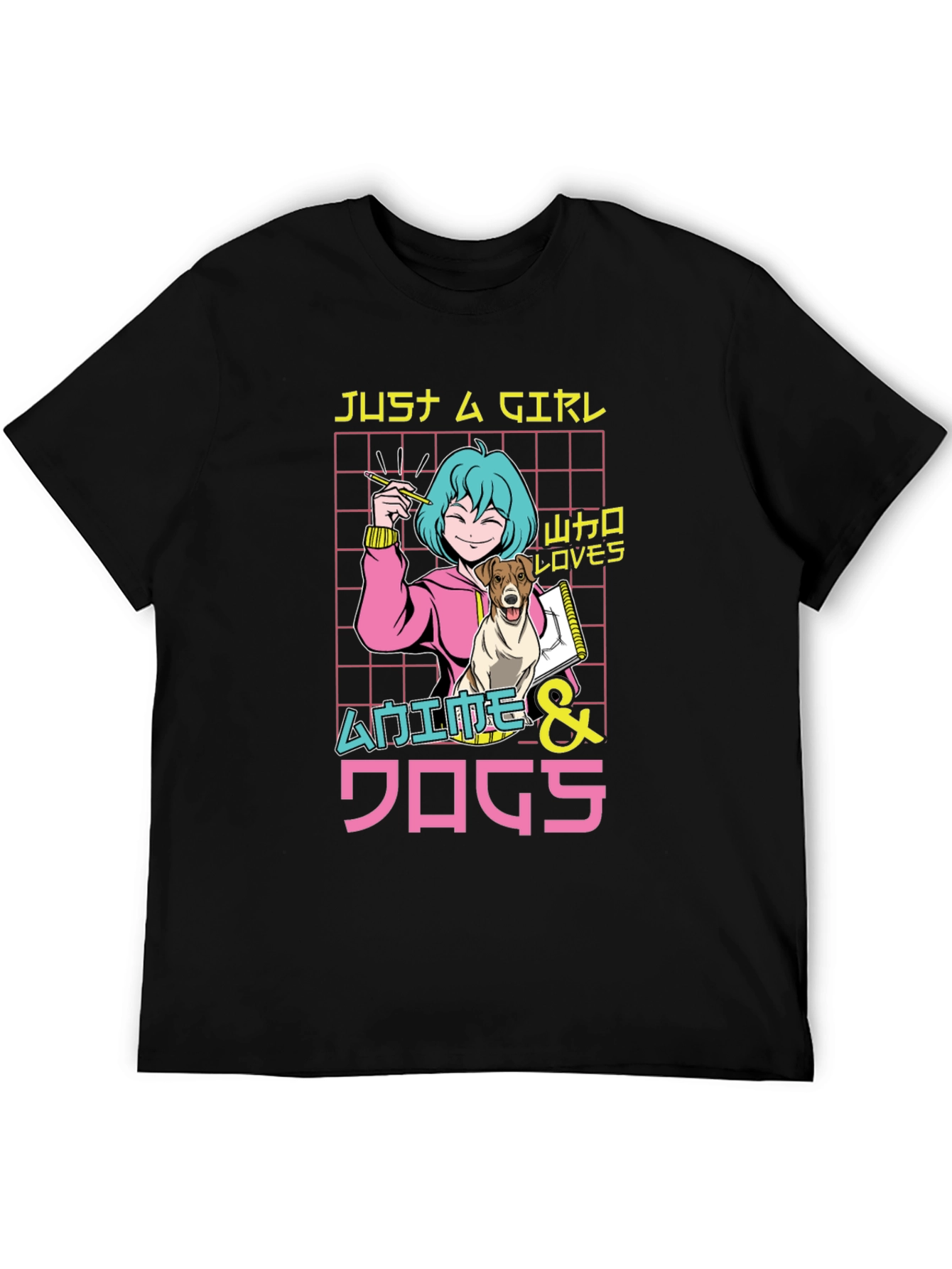 Anime & Dogs T-Shirt Just A Girl Who Loves