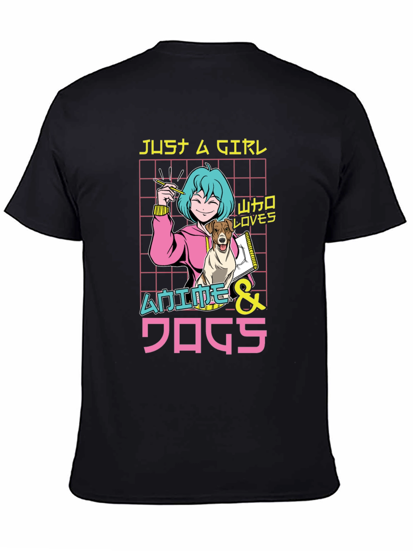 Anime & Dogs T-Shirt Just A Girl Who Loves