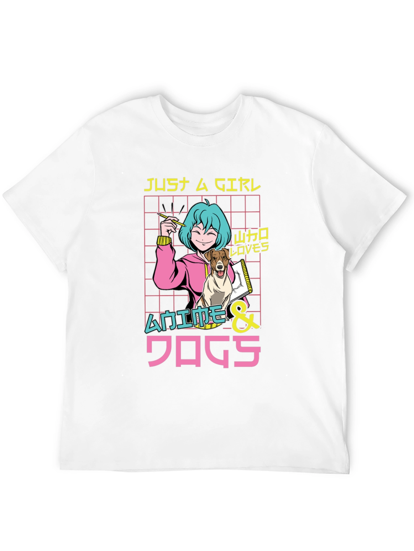 Anime & Dogs T-Shirt Just A Girl Who Loves