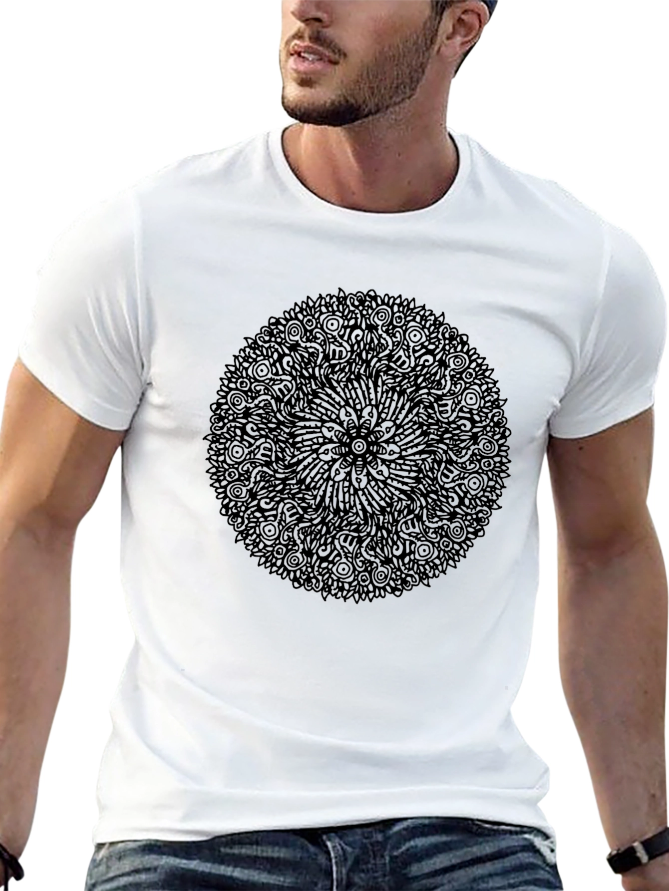Black Mandala Graphic Tee