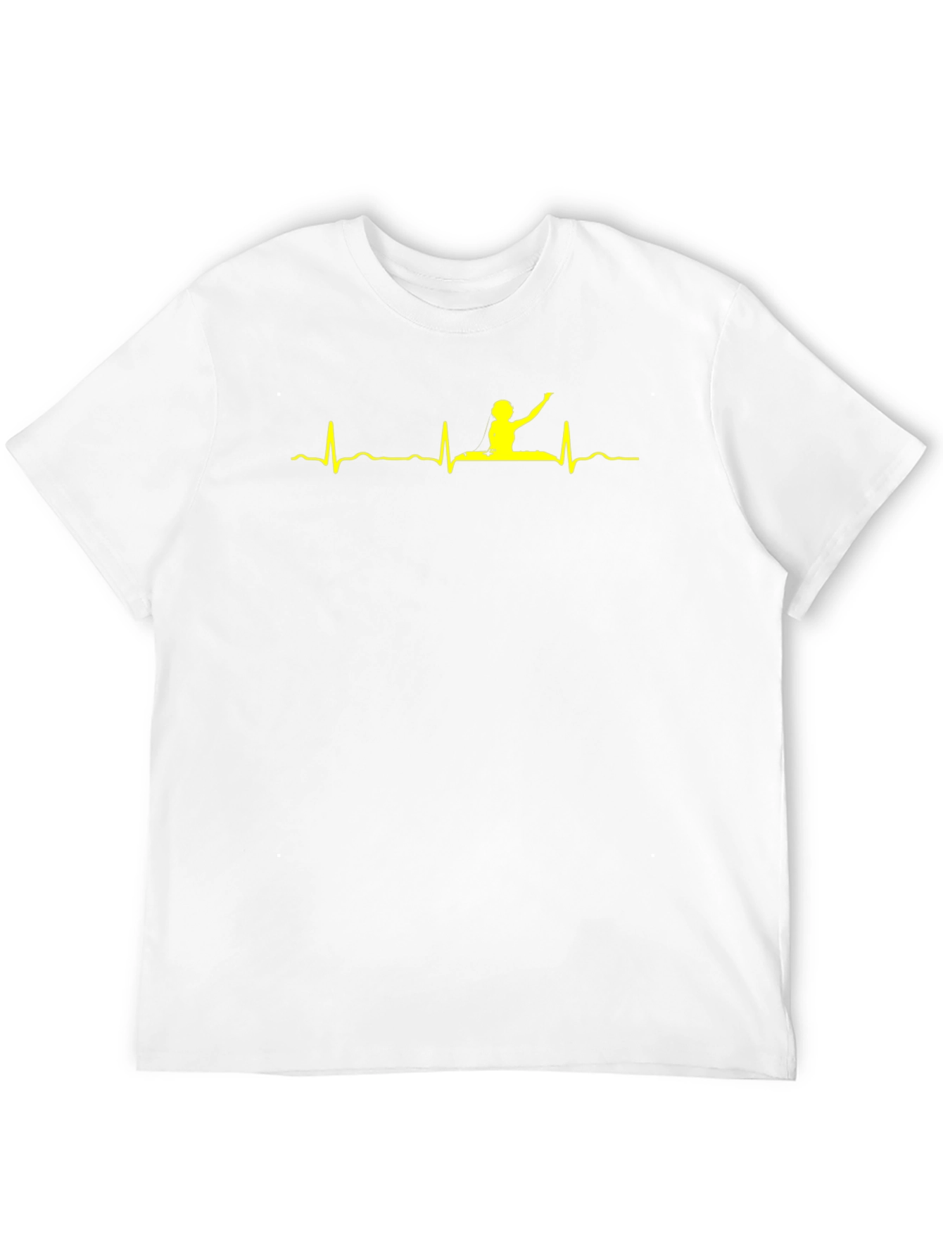 Yoga Heartbeat Tee - Black Cotton