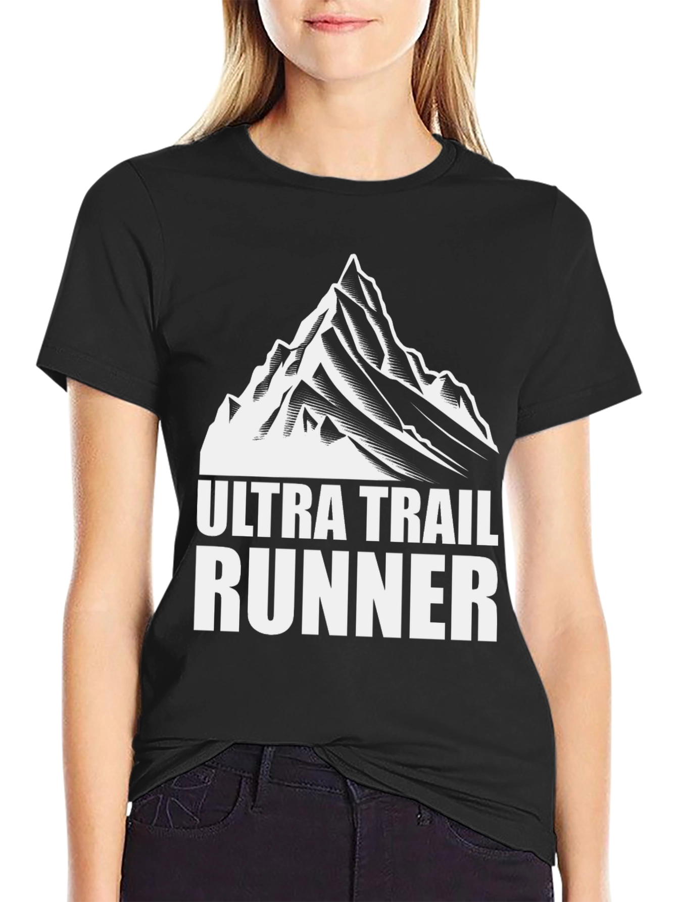 Ultra Trail Runner Graphic T-Shirt - Black
