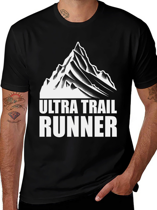 Ultra Trail Runner Graphic T-Shirt - Black