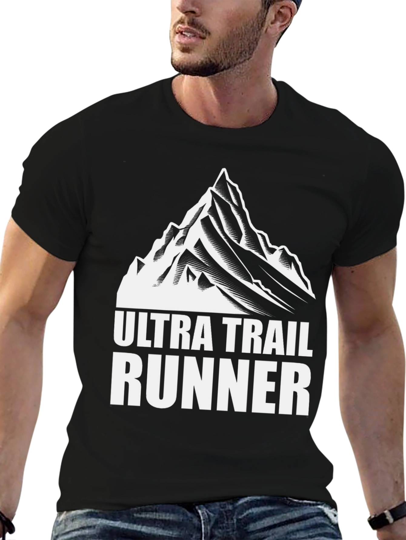 Ultra Trail Runner Graphic T-Shirt - Black