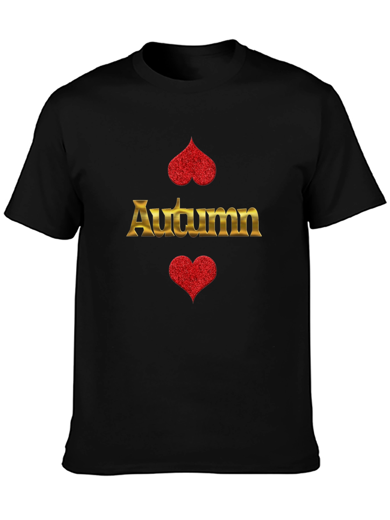 Autumn Heart Graphic Print T-Shirt