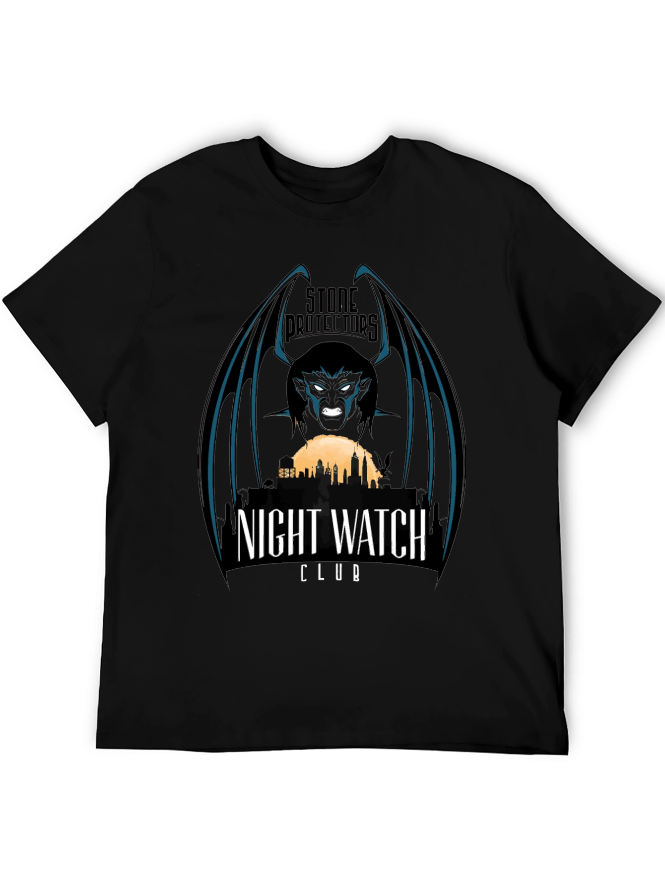 Stone Protectors Night Watch Club Black T-Shirt