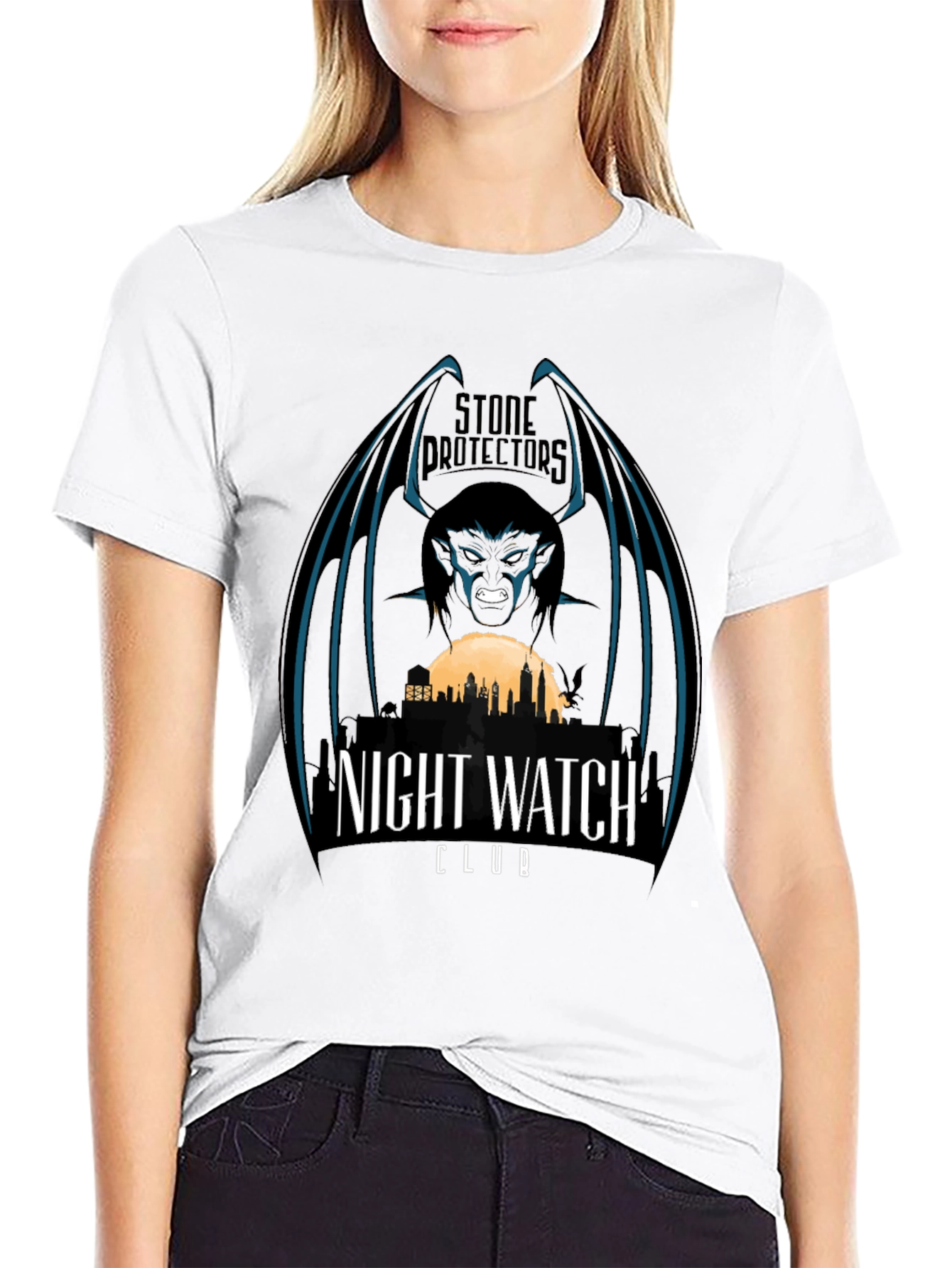 Stone Protectors Night Watch Club Black T-Shirt