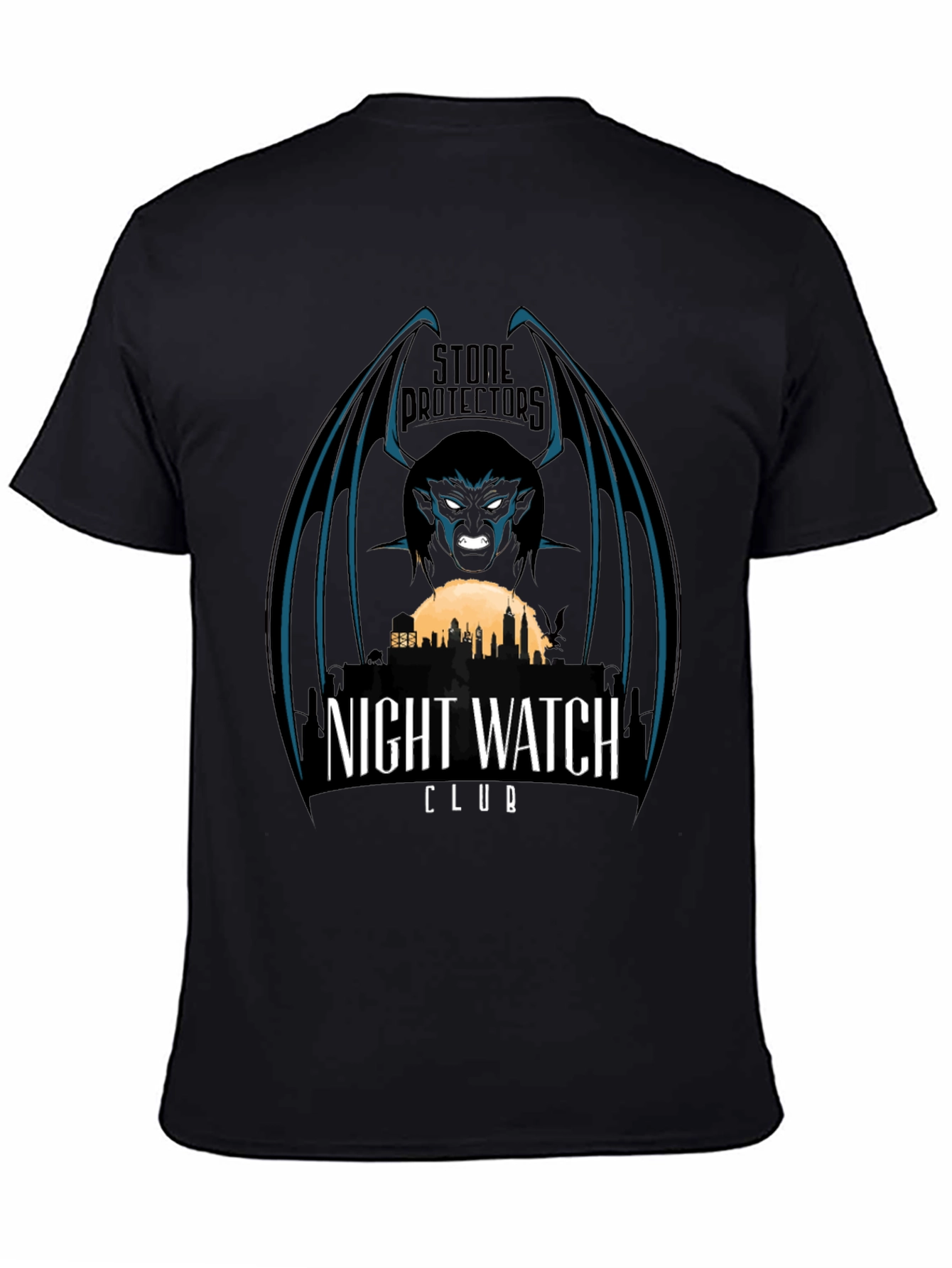Stone Protectors Night Watch Club Black T-Shirt