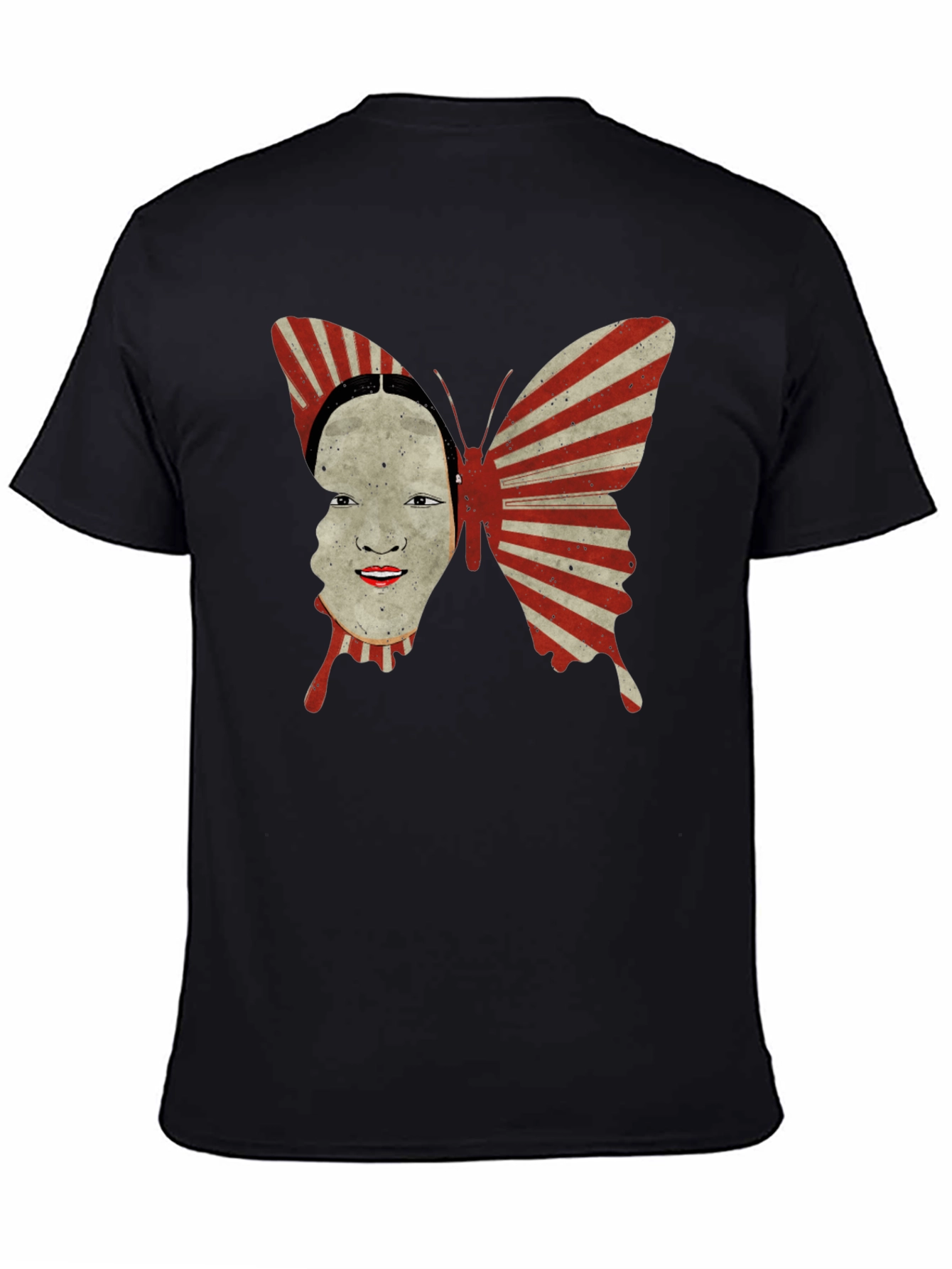 Butterfly Face Graphic Tee - Unique Design