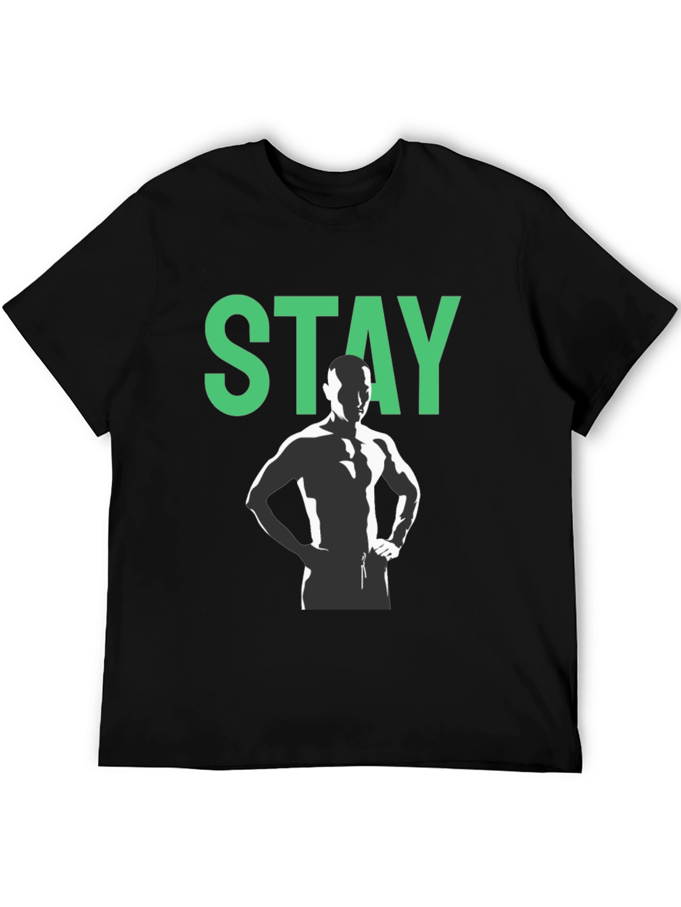 Stay Motivated Black Graphic Tee
