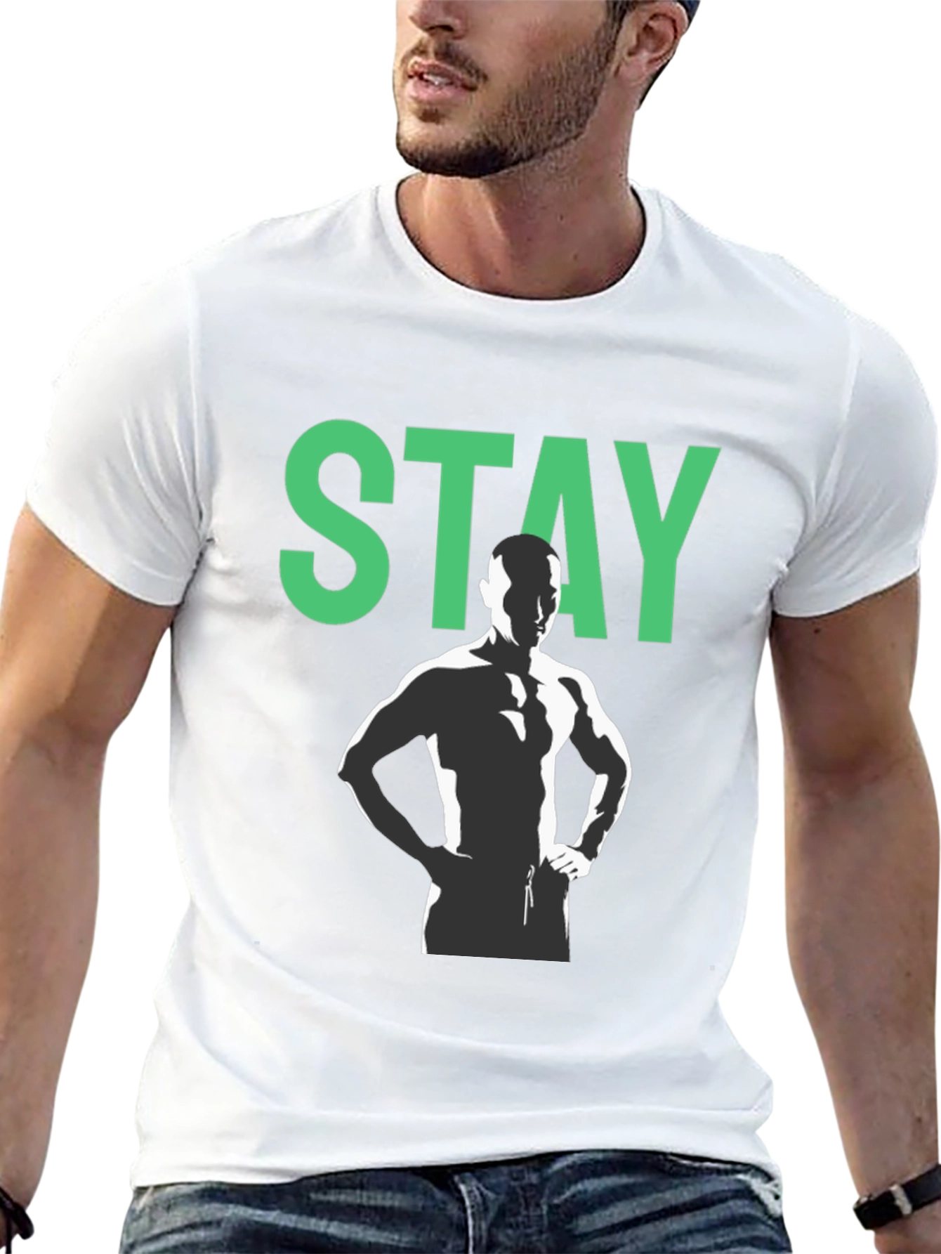 Stay Motivated Black Graphic Tee