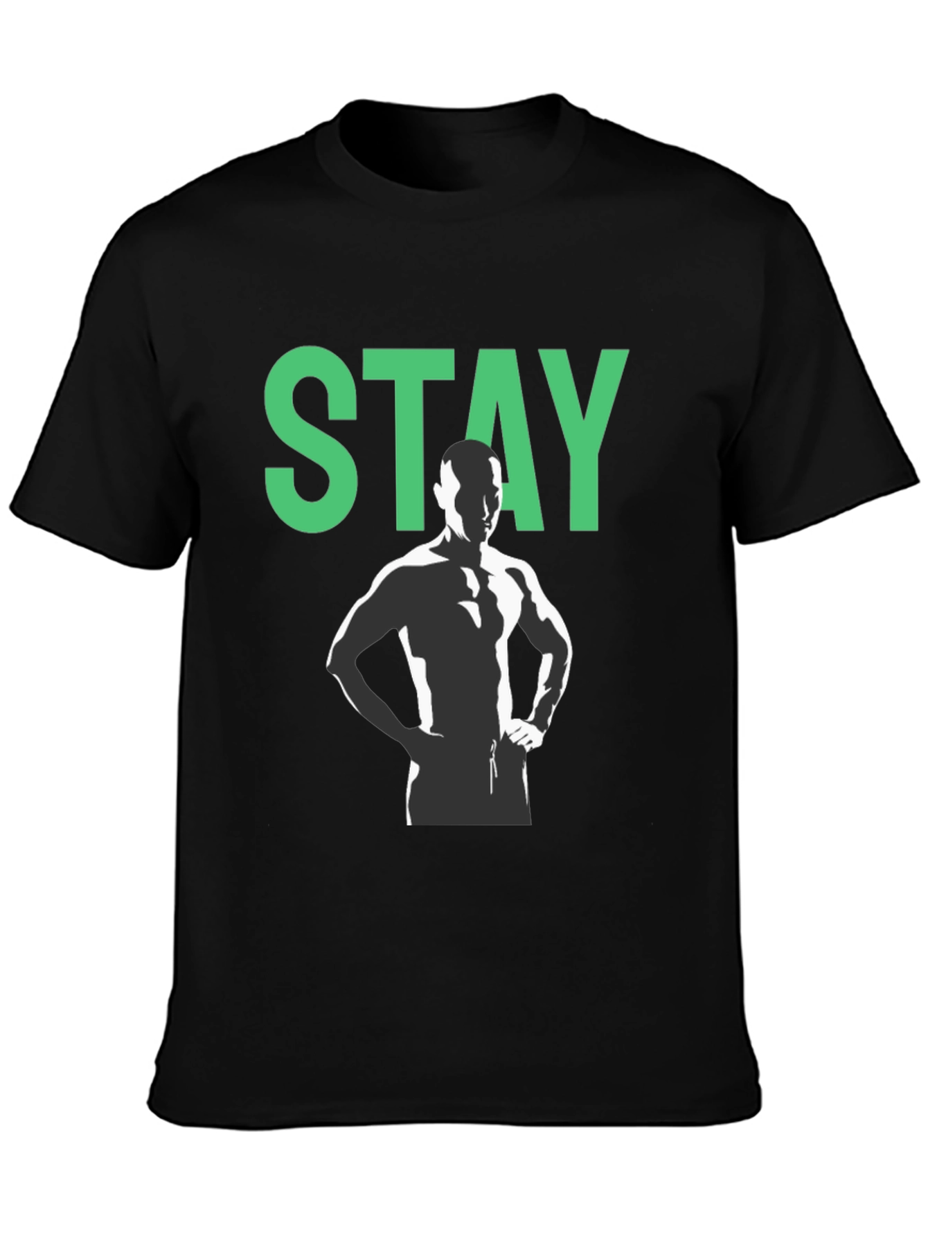 Stay Motivated Black Graphic Tee
