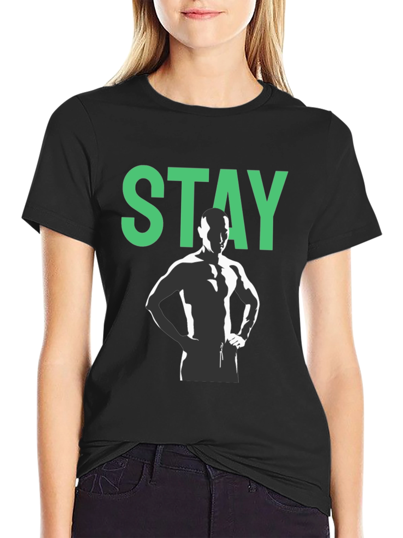 Stay Motivated Black Graphic Tee