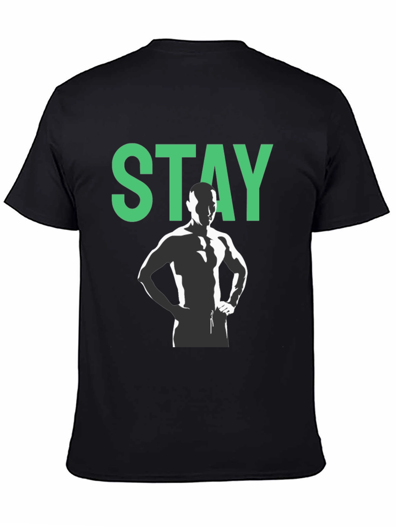 Stay Motivated Black Graphic Tee
