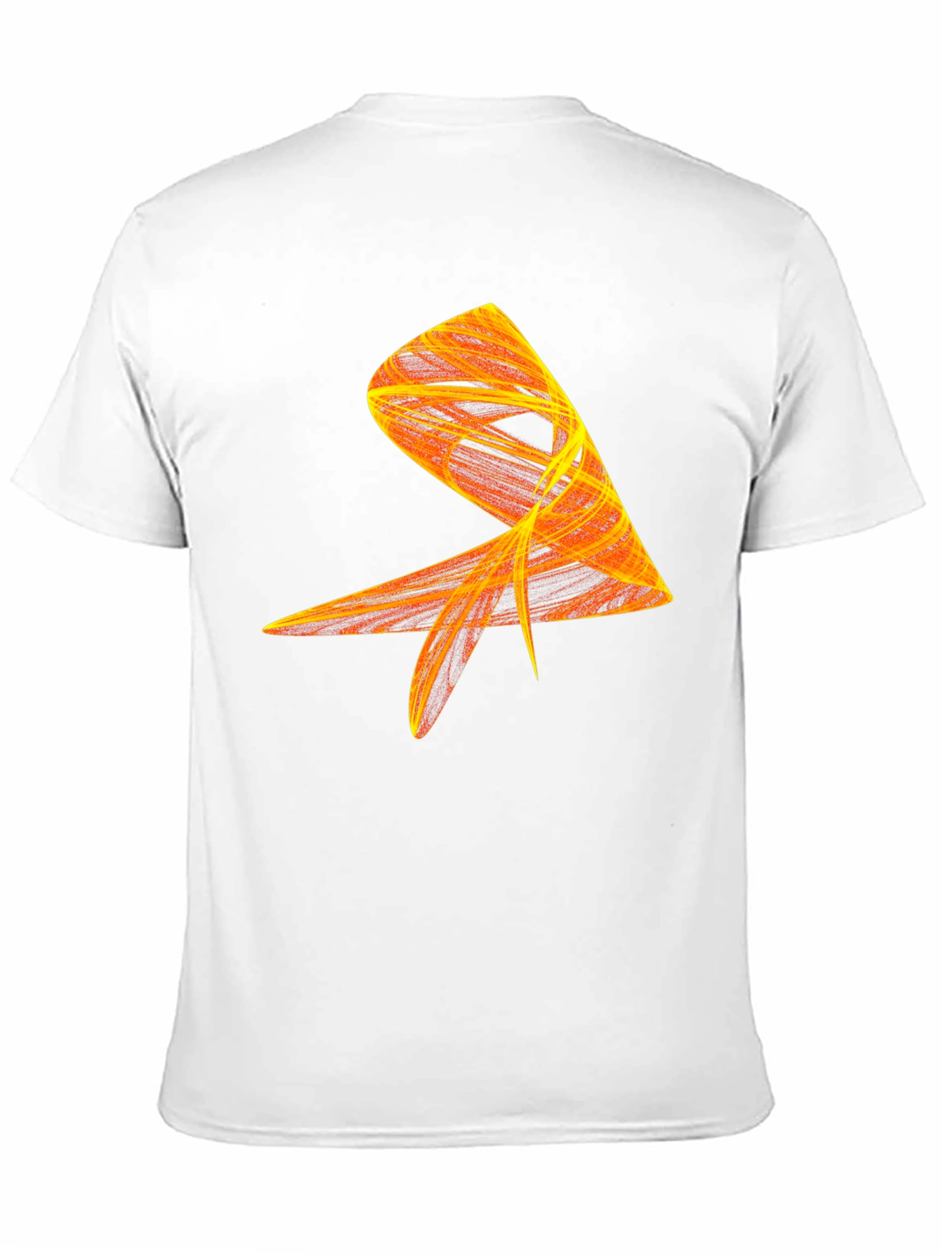 Abstract Flame Graphic Black Tee - Modern Art Shirt