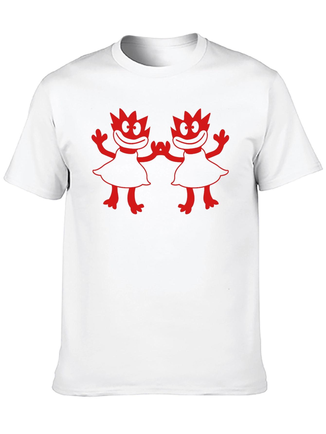 Cartoon Character Graphic Black T-Shirt