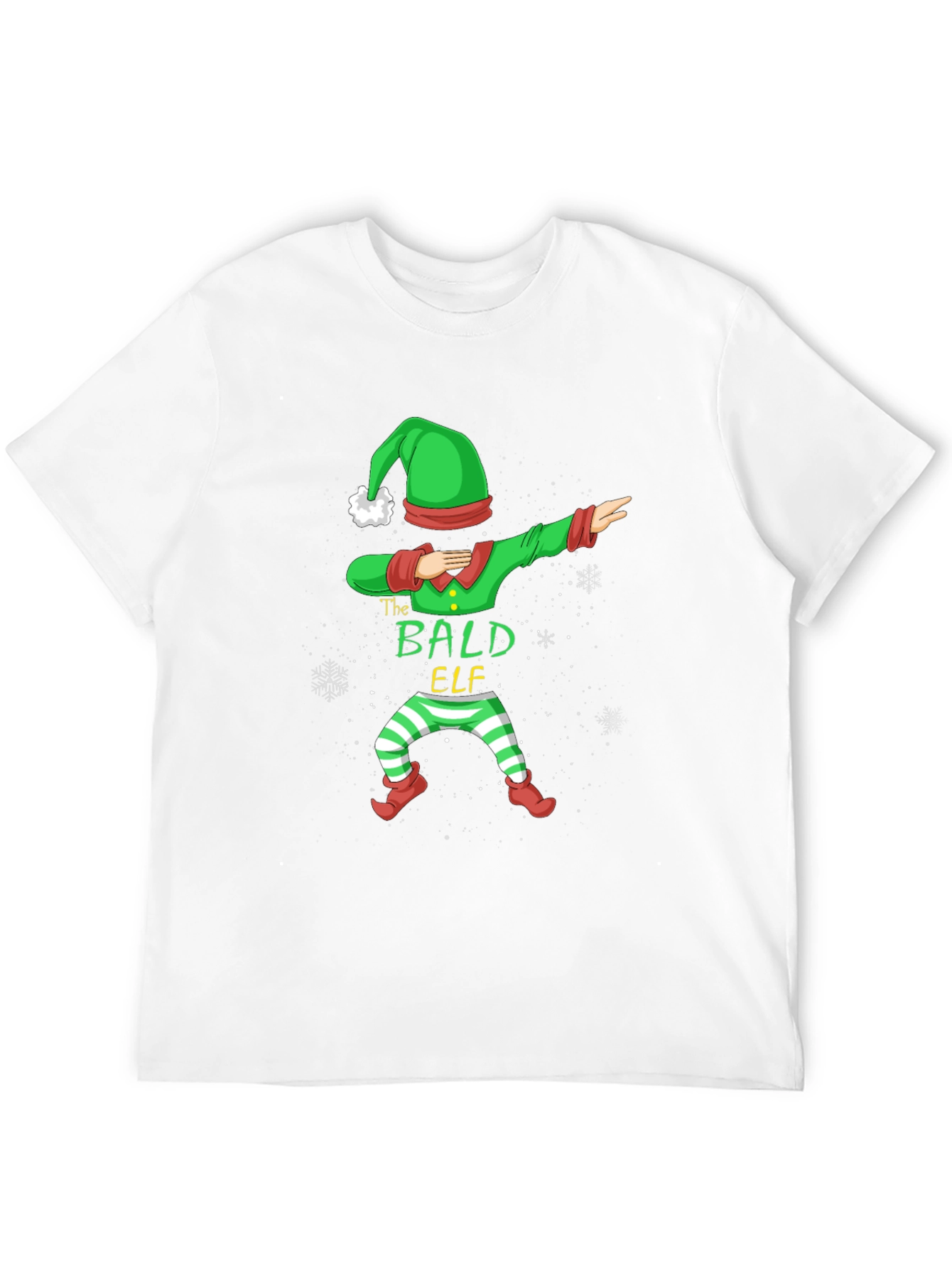 The Bald Elf Dab T-Shirt - Holiday Festive Tee