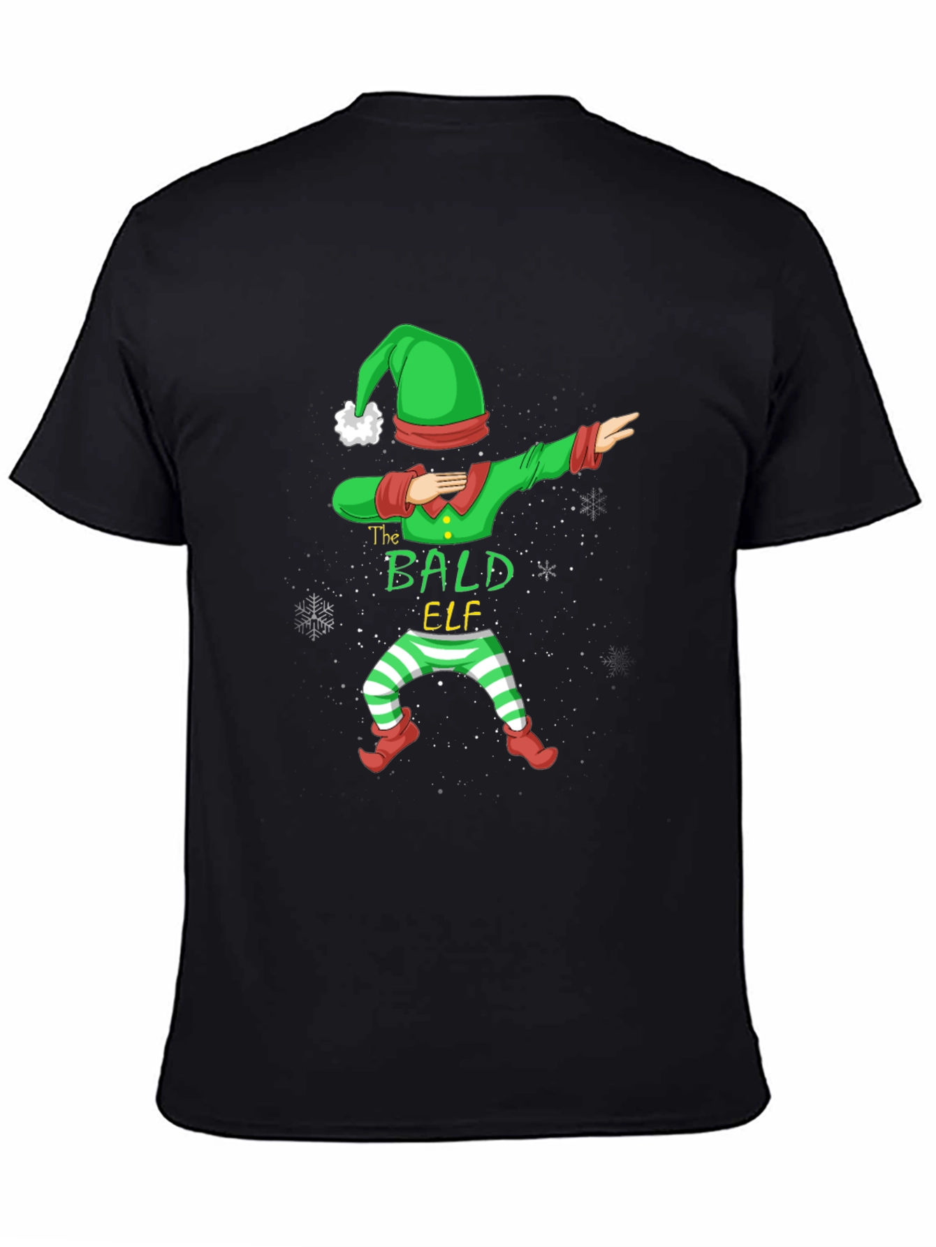 The Bald Elf Dab T-Shirt - Holiday Festive Tee