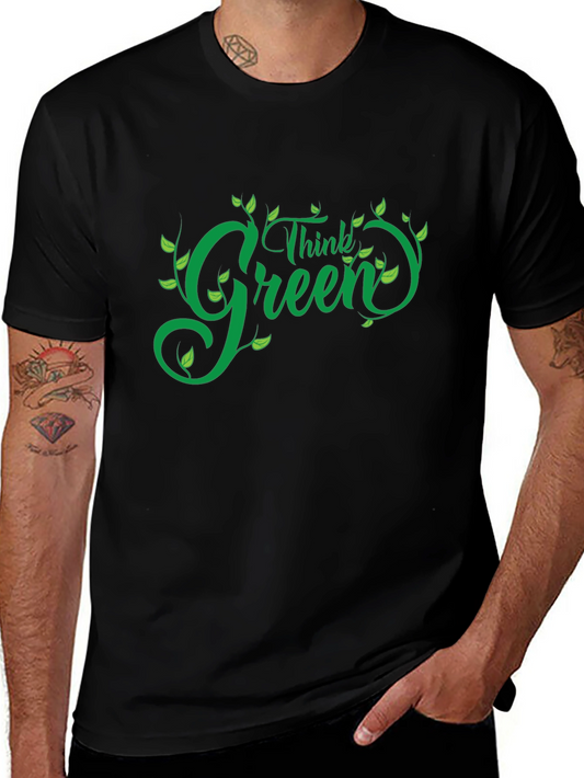 Think Green T-Shirt - Eco Friendly Design