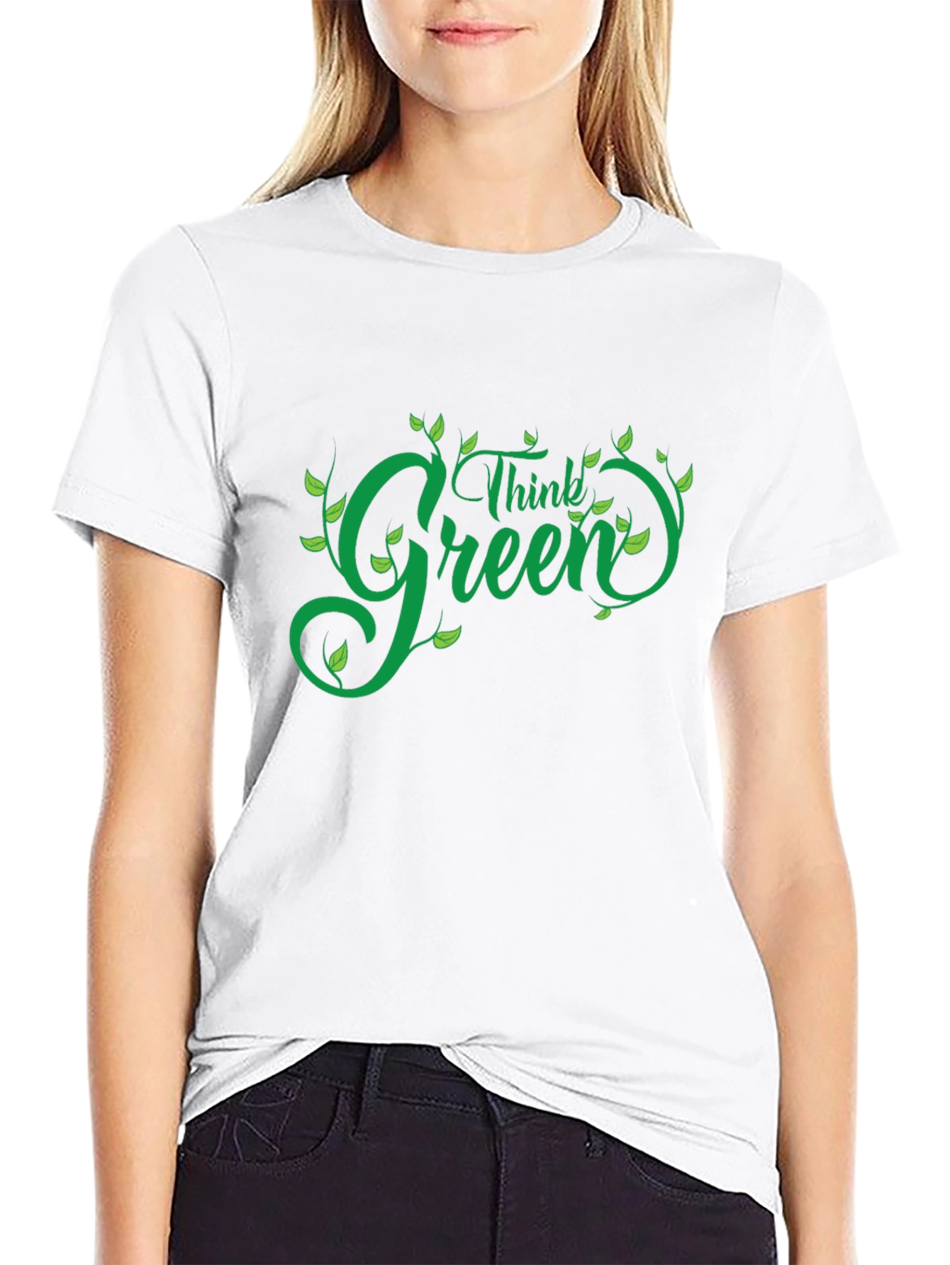 Think Green T-Shirt - Eco Friendly Design