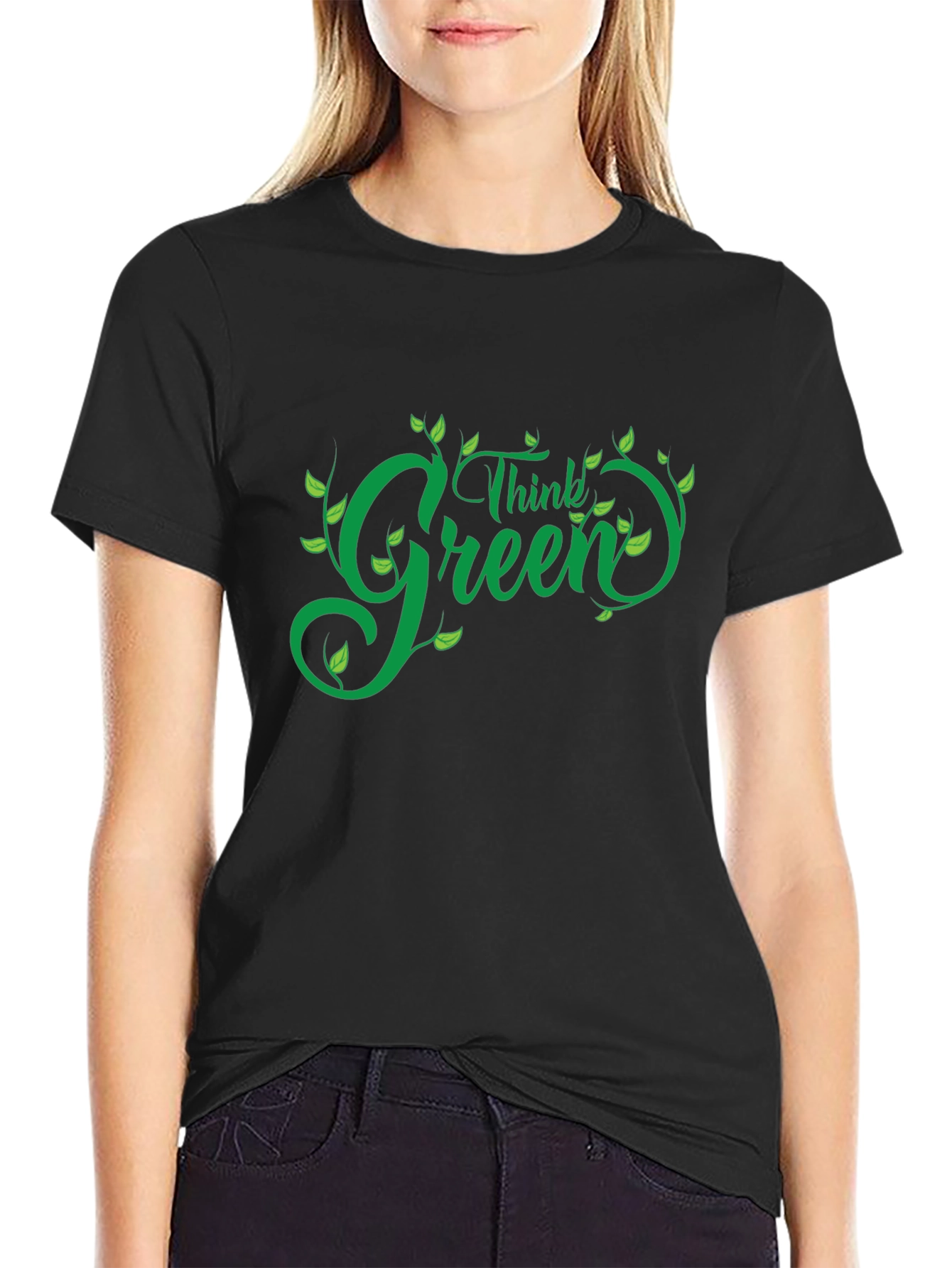 Think Green T-Shirt - Eco Friendly Design