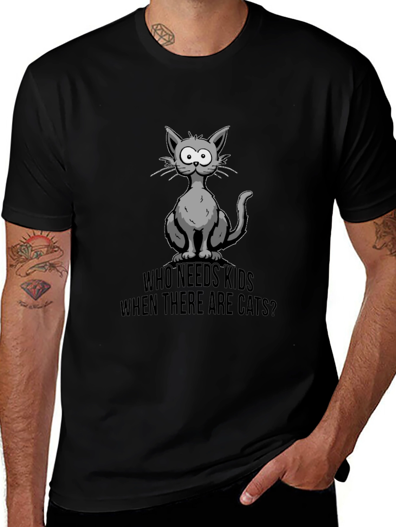 Who Needs Kids? Cats T-Shirt