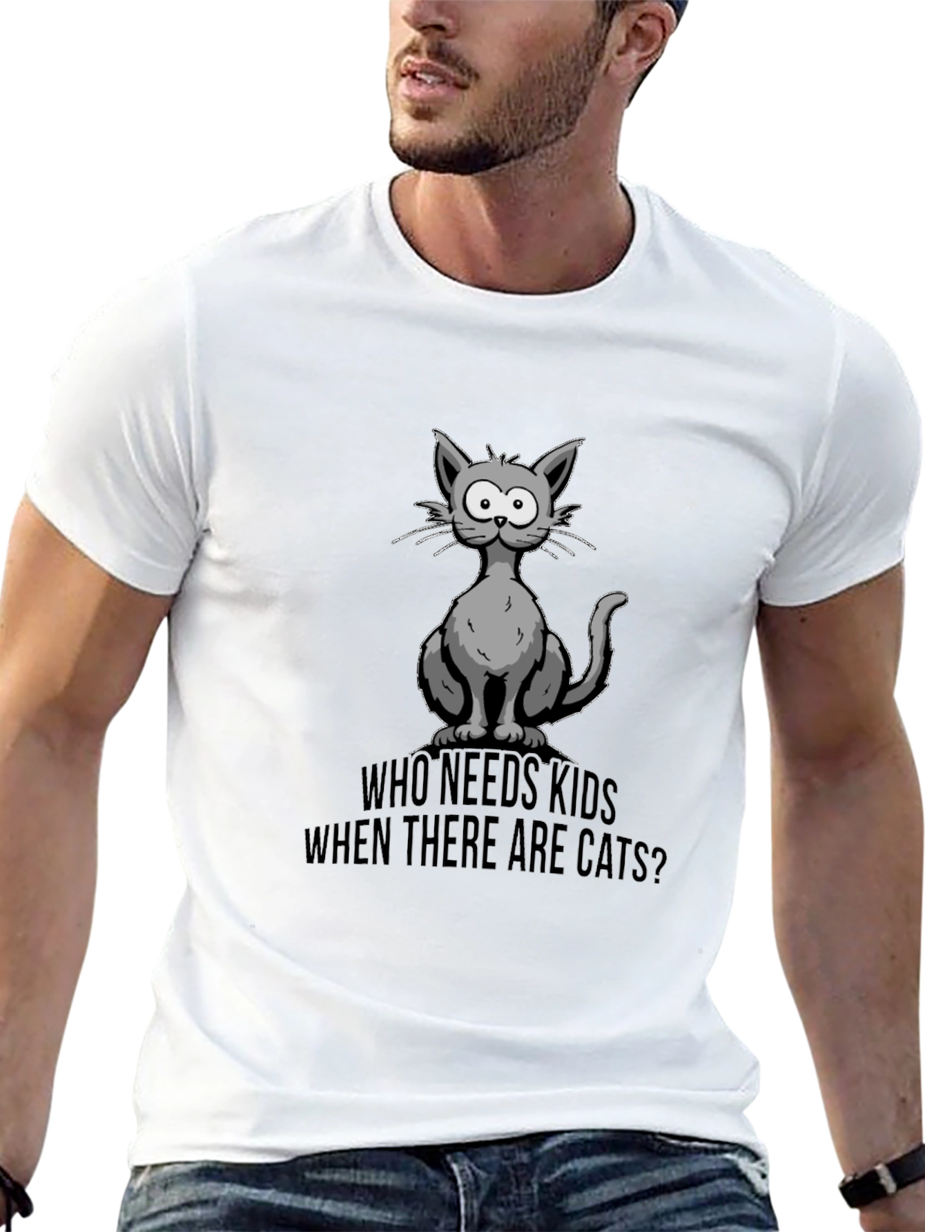 Who Needs Kids? Cats T-Shirt