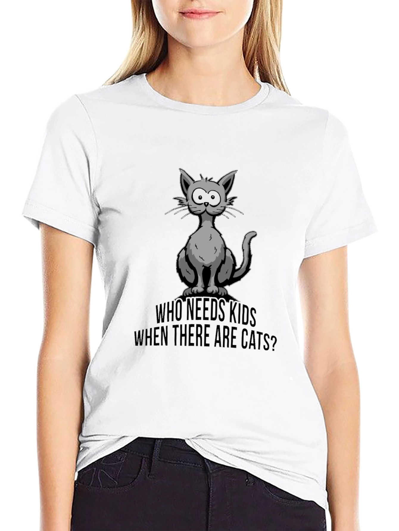 Who Needs Kids? Cats T-Shirt