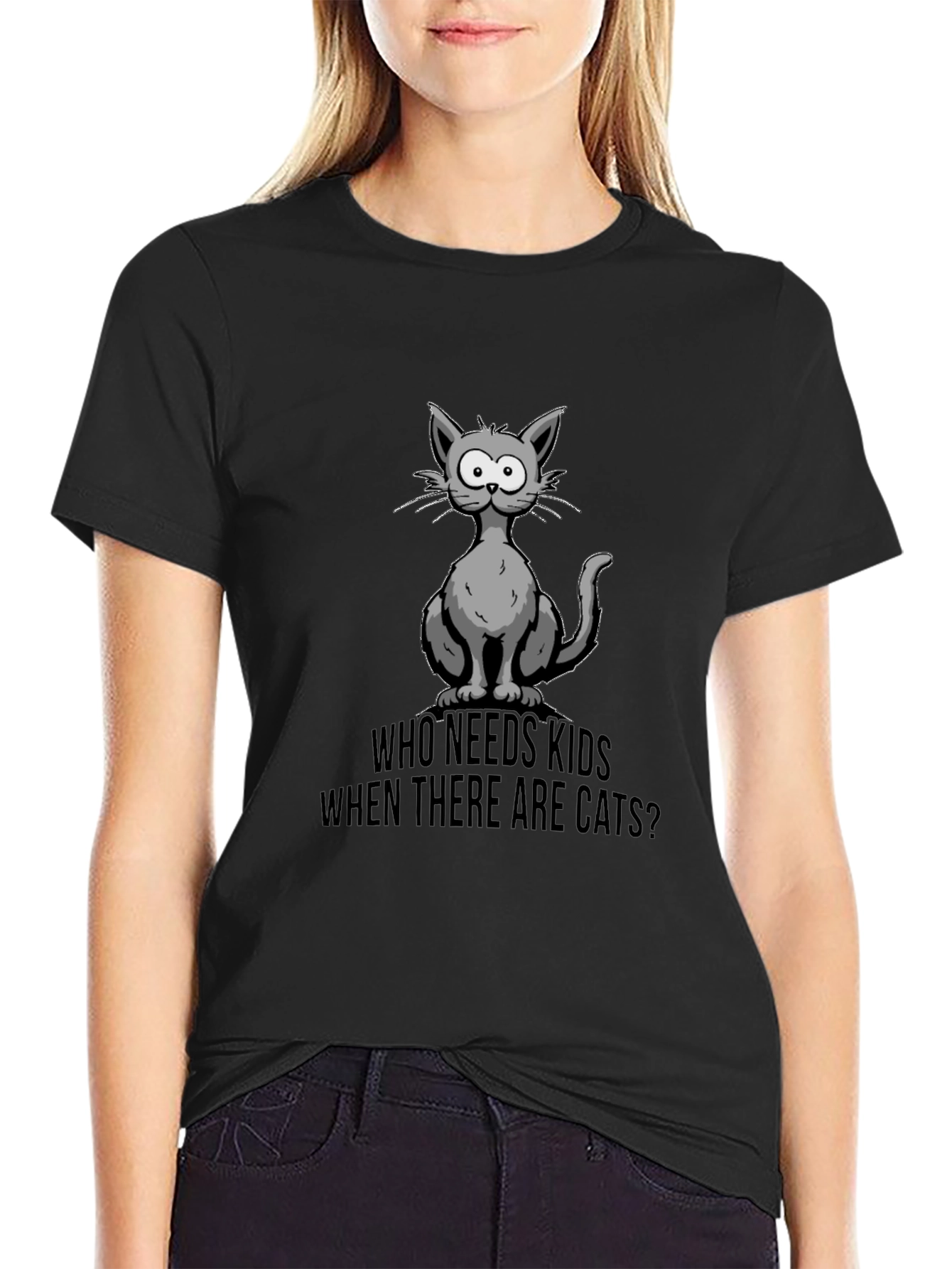 Who Needs Kids? Cats T-Shirt