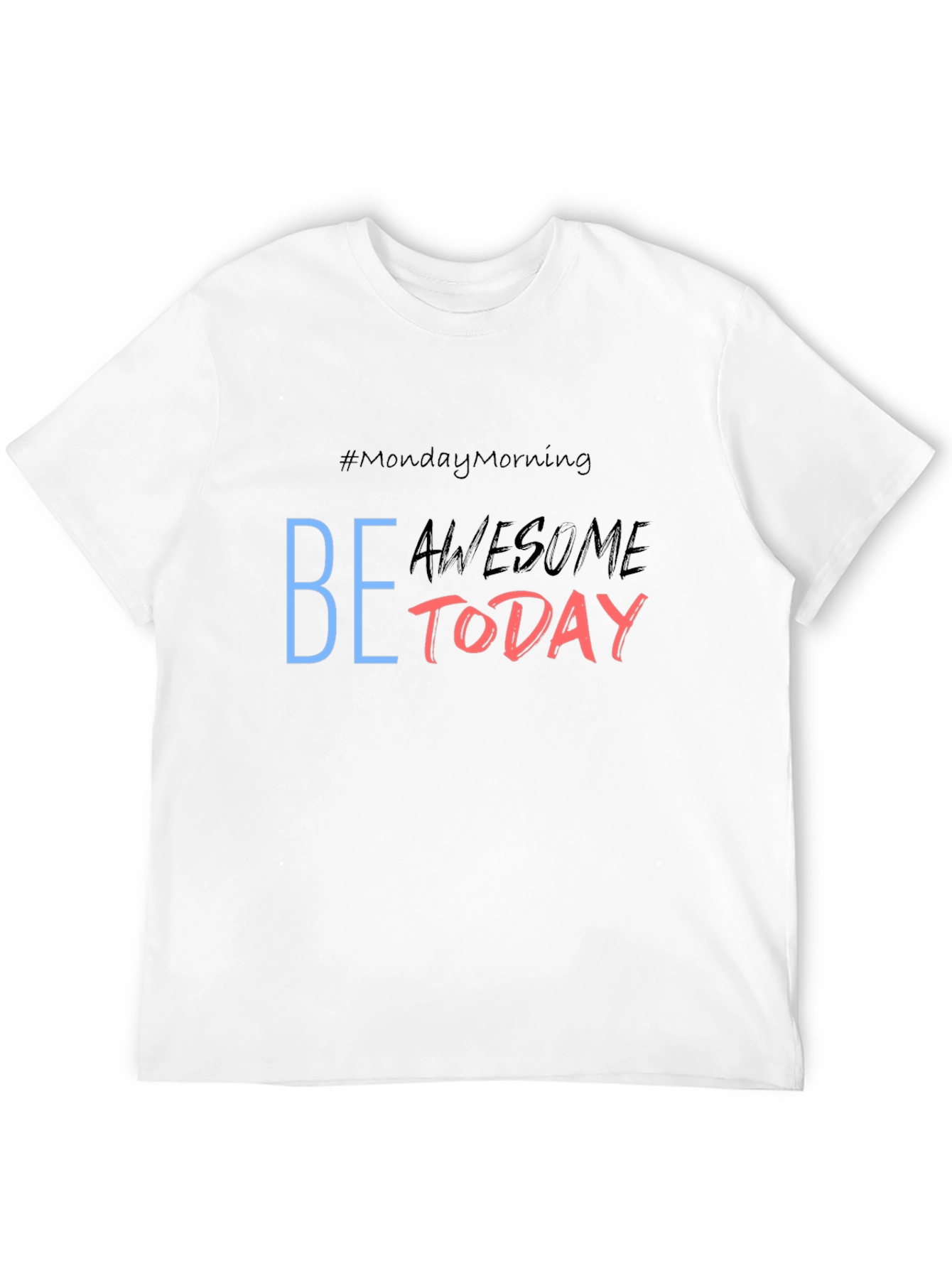 Be Awesome Today Graphic Tee - Black Casual T-Shirt