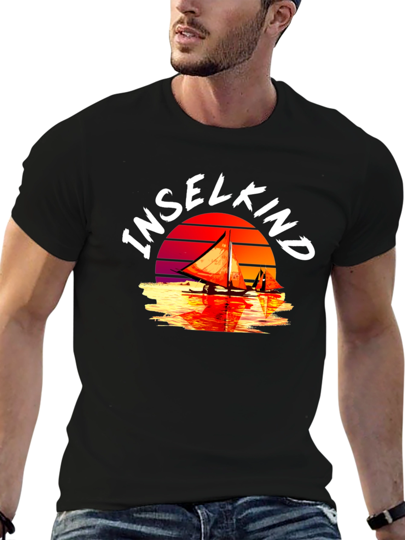 Sunset Sailboat Inselkind T-Shirt