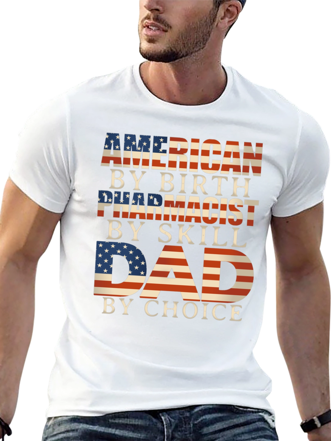 American Pharmacist Dad T-Shirt