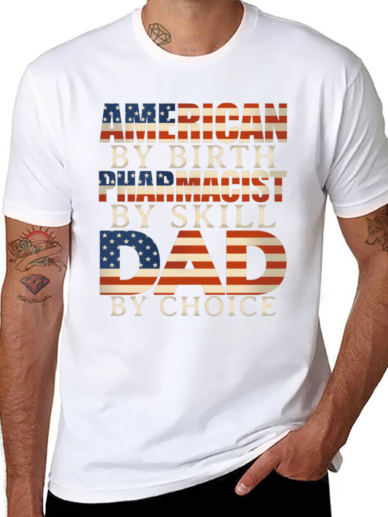 American Pharmacist Dad T-Shirt